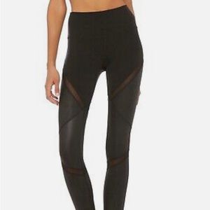 ALO Yoga High Waisted Set Leggings, black sz Small